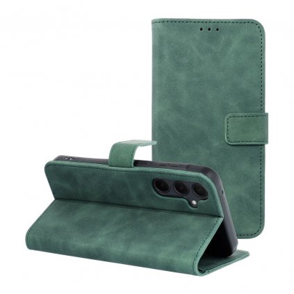 Pouzdro Forcell TENDER Book SAMSUNG Galaxy A35 5G zelené