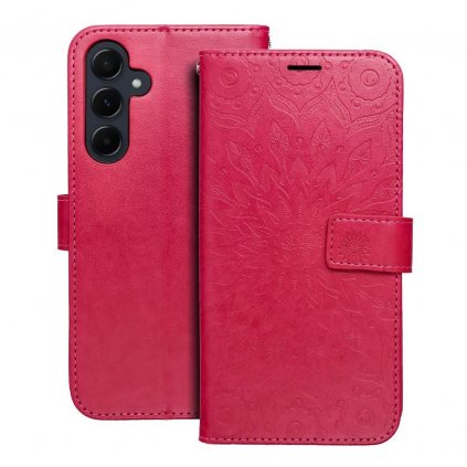 Pouzdro Forcell MEZZO Book SAMSUNG Galaxy A55 5G mandala purpurové