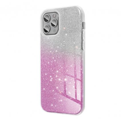 Pouzdro Forcell SHINING SAMSUNG Galaxy A55 5G transparent/růžové
