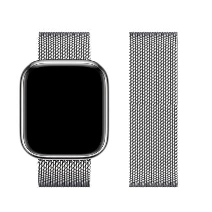 PasekdoAppleWatchForcellF-DesignFA03magnetycznystal38-40-41mmsrebrny1