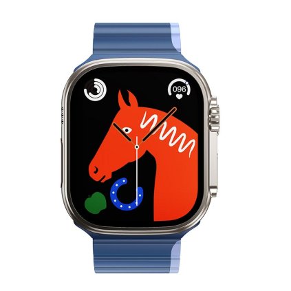 HOCO Řemínek silikonový magnetický Apple Watch 38 / 40 / 41 mm AS102 tmavě modrý a světle modrý