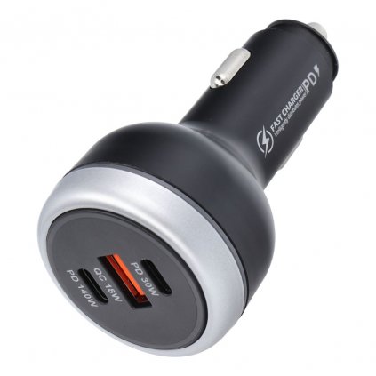 USB QC 3.0 + 2x nabíječka do auta typu C PD CC69-2C1A (celkem 191 W)