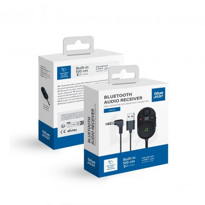 BLUE STAR transmitter vysílač bluetooth 2w1 CarLink BT62 černý