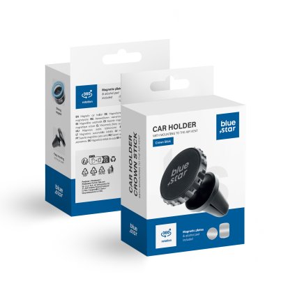 UchwytnatelefondosamochodumagnetycznyBlueStarCrownMagneticdokratkiczarny1