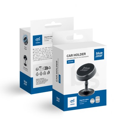 UchwytnatelefondosamochodumagnetycznyBlueStarMidStickdodeskiczarny1