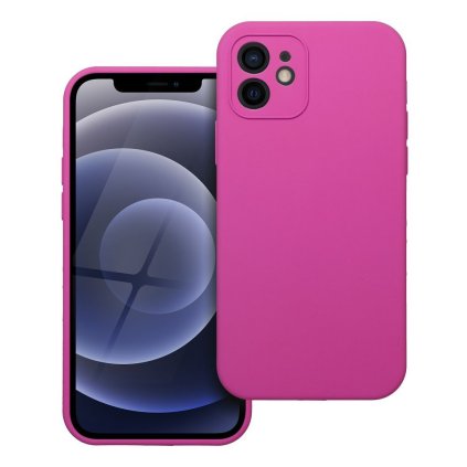 Pouzdro SILICONE 2mm APPLE IPHONE 12 růžové
