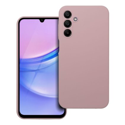 Pouzdro SILICONE 2mm SAMSUNG Galaxy A15 5G / A15 4G pudrově růžové
