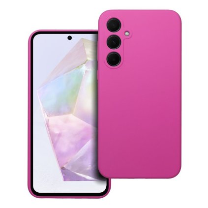 Pouzdro SILICONE 2mm SAMSUNG Galaxy A35 5G růžové