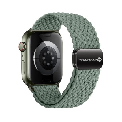 FORCELL F-DESIGN FA02 nylonový magnetický řemínek APPLE Watch 38 / 40 / 41 mm olivový