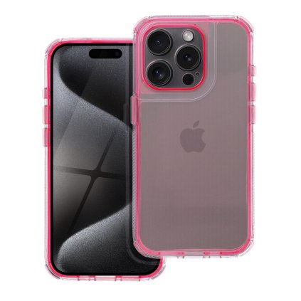 Pouzdro MATRIX CLEAR APPLE IPHONE 12 pudrově růžová