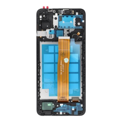 Displej LCD pro SAMSUNG M12 OEM rám s komponenty