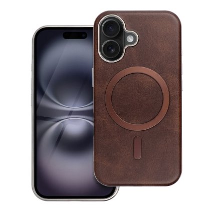 Pouzdro GENTLEMAN MagSafe APPLE IPHONE 16 PRO MAX hnědé