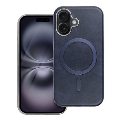 Pouzdro GENTLEMAN MagSafe APPLE IPHONE 16 navy blue