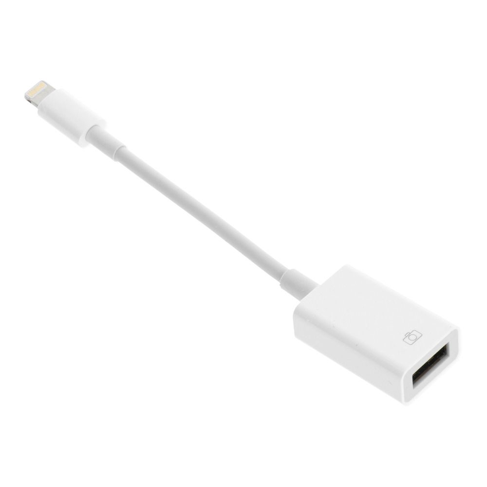 OEM Adapter OTG USB pro iPhone Lightning 8-pin bílý