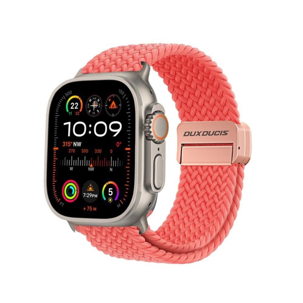 DUX DUCIS Mixture Pro - Pletený řemínek Apple Watch 38/40/41mm guava