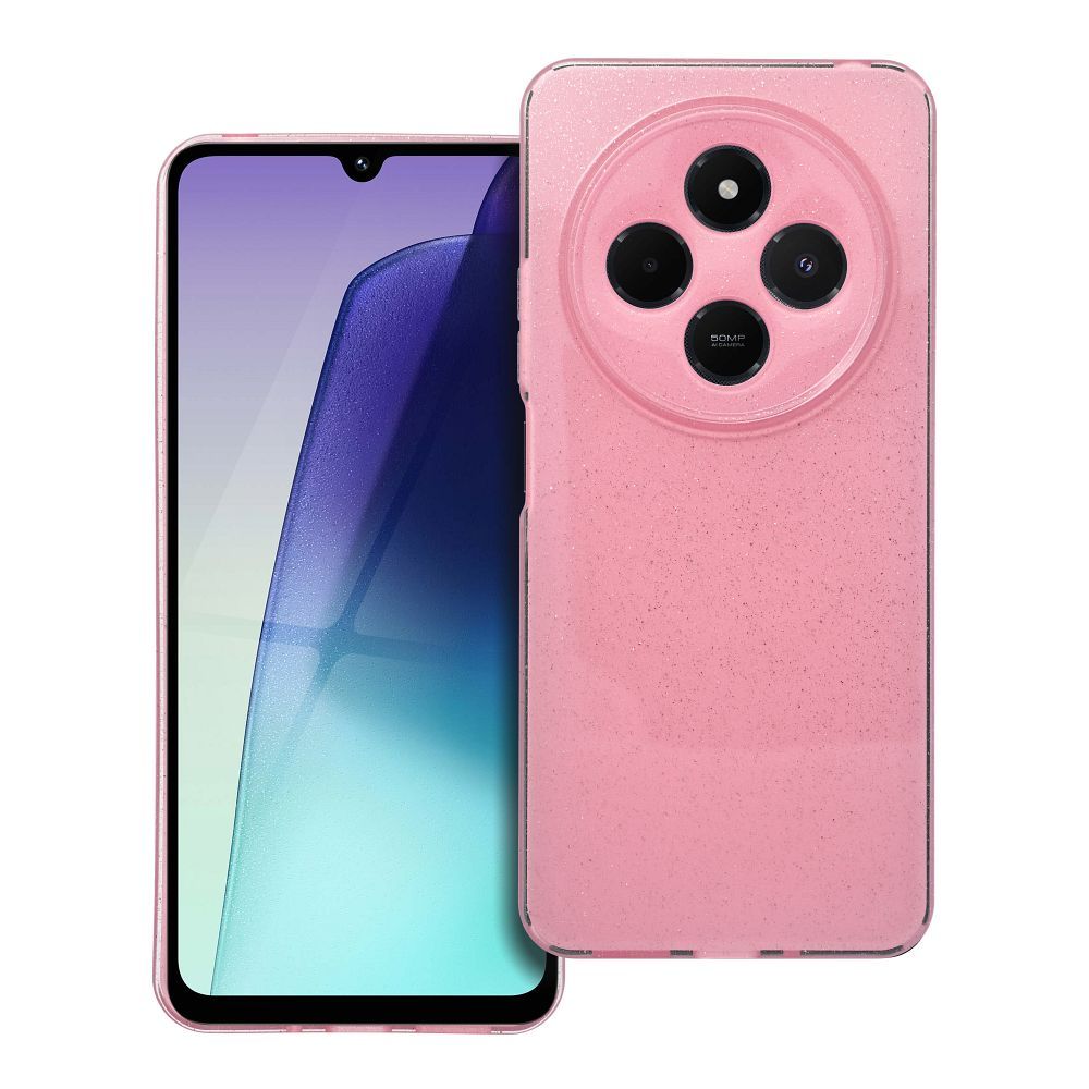 OEM Pouzdro CLEAR CASE 2mm BLINK XIAOMI Redmi 14C růžové