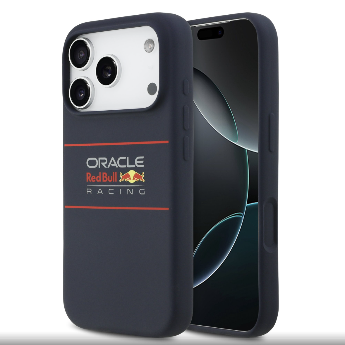 Oracle Red Bull Silicone Horizontal Logo MagSafe kryt iPhone 17 Pro Max modrý