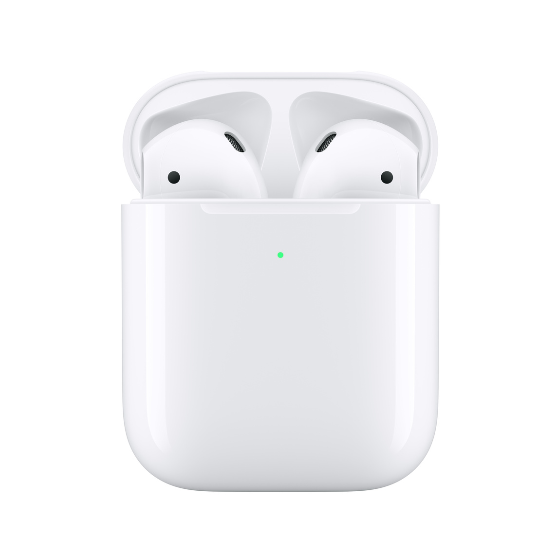 Apple AirPods 2 s bezdrátovým nabíjecím pouzdrem Bílá třídy Výborný (Použité)