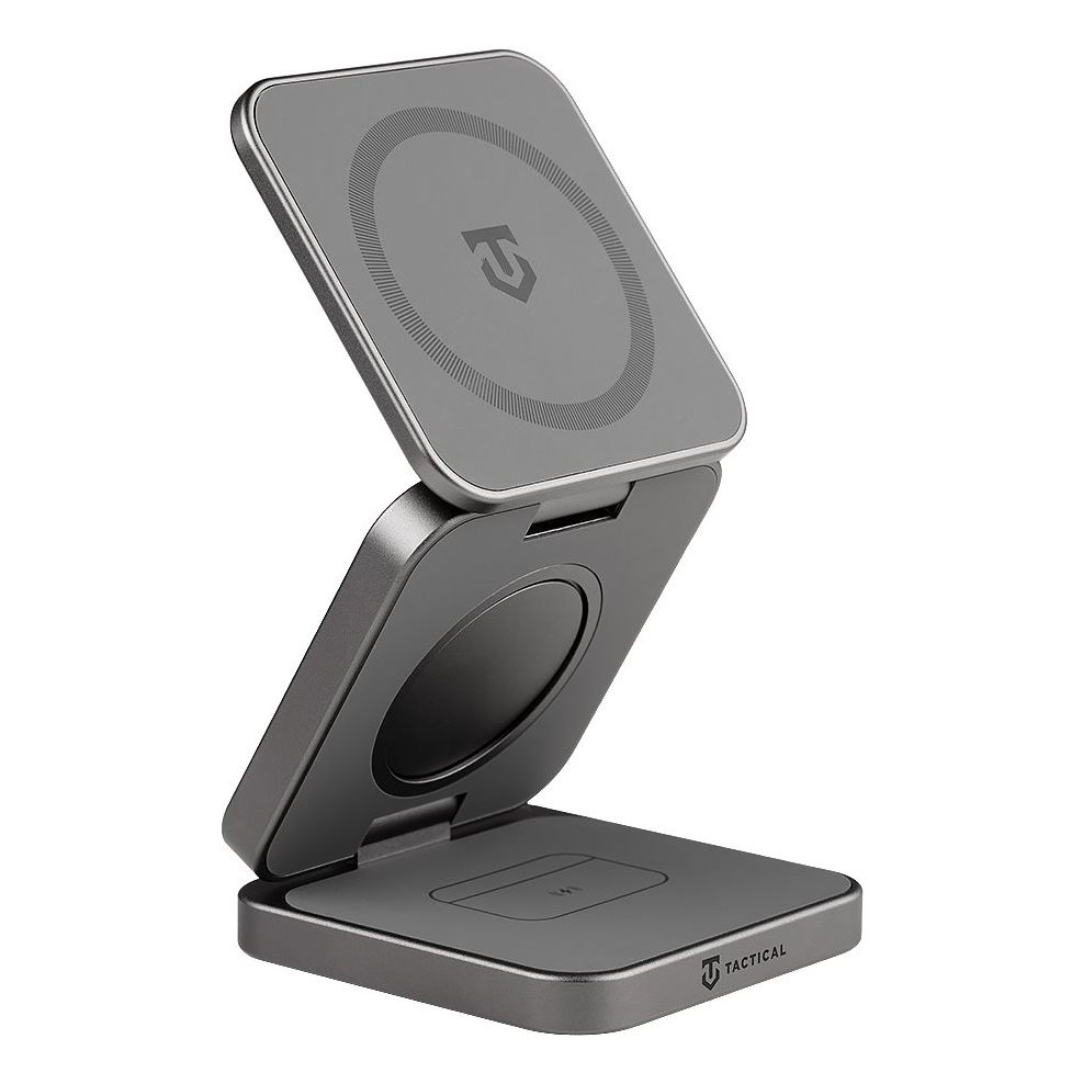 Tactical MagForce Saviour 3v1 MagSafe nabíječka (15W) šedá