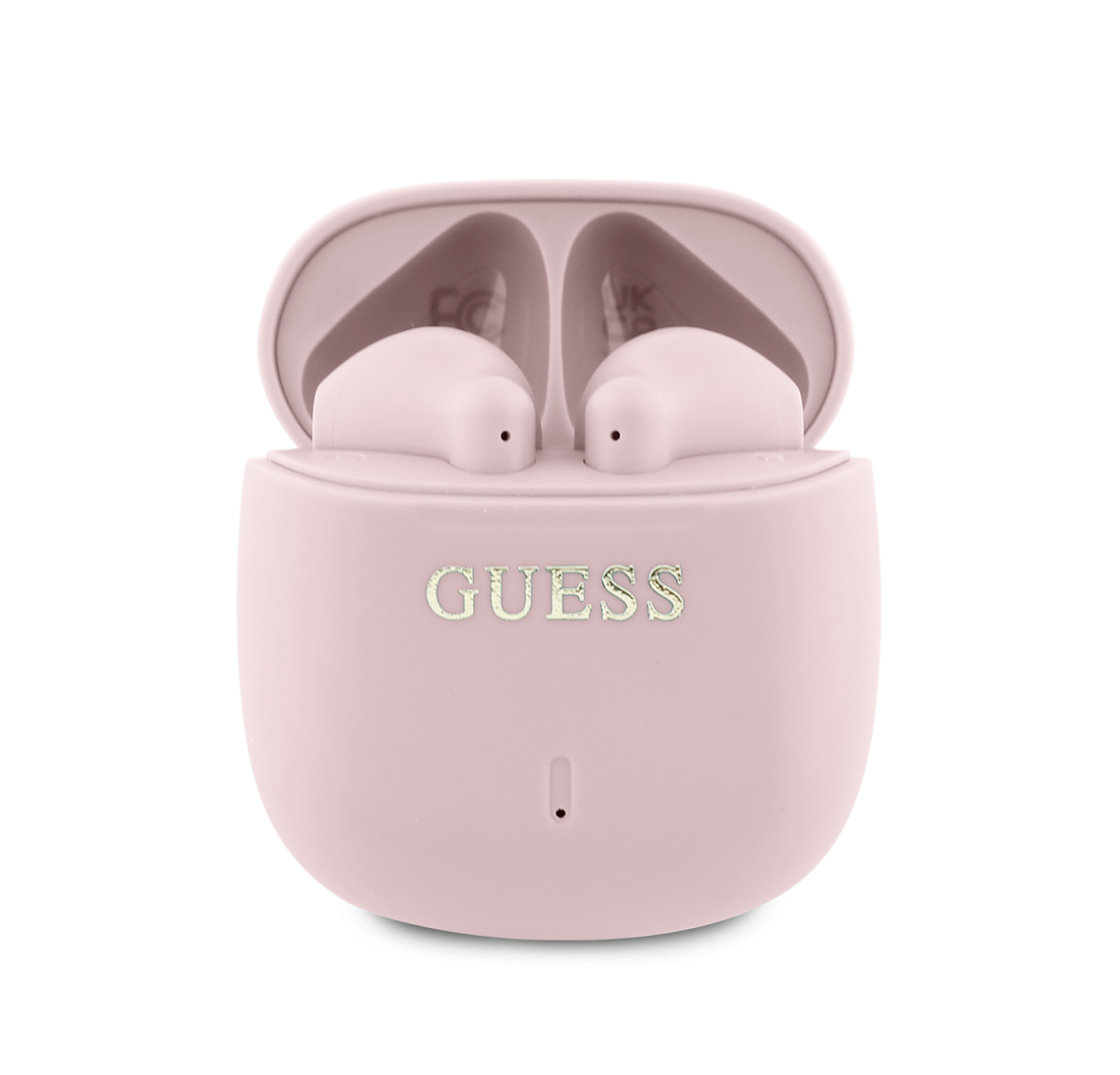 Guess Printed Classic Logo TWS bezdrátová sluchátka růžová