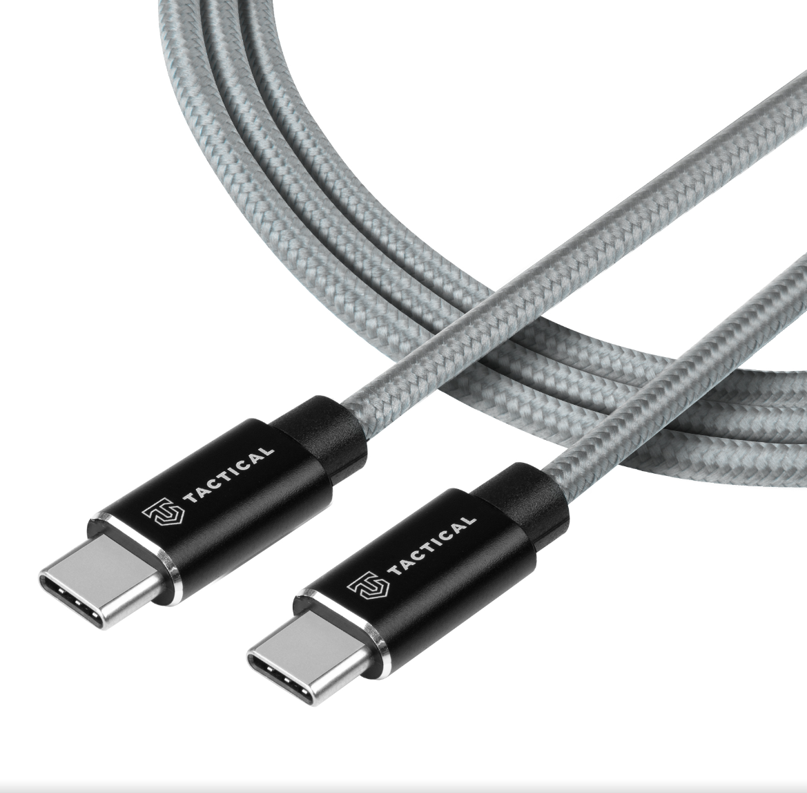 Tactical Fast Rope Aramid Cable USB-C/USB-C (100W 20V/5A) 0,3m šedý