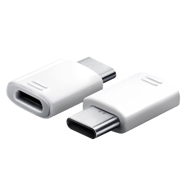 Samsung EE-GN930 adaptér microUSB → USB-C – bílý (Bulk)
