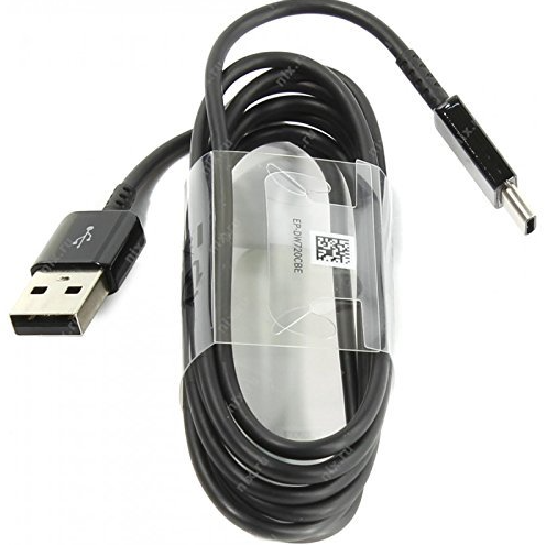 Samsung USB-C datový a nabíjecí kabel 1,5 m – černý (Bulk) EP-DW720CBE