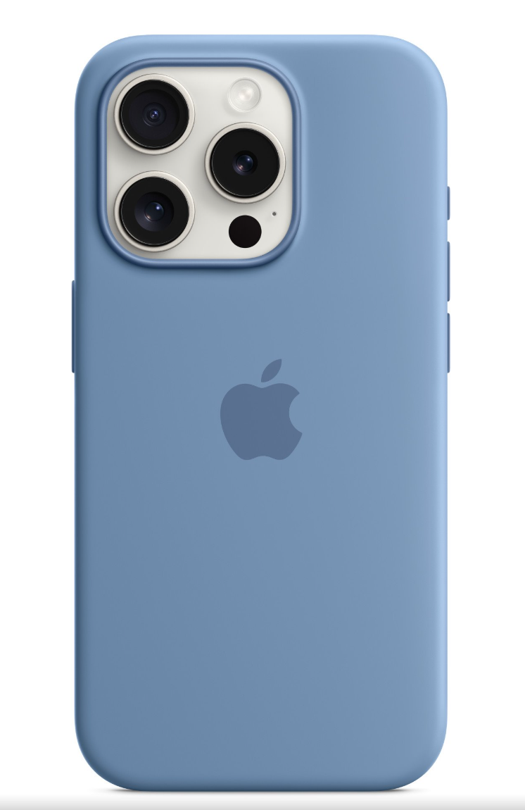 Apple Silikonový Kryt s MagSafe pro iPhone 15 Pro – Winter Blue