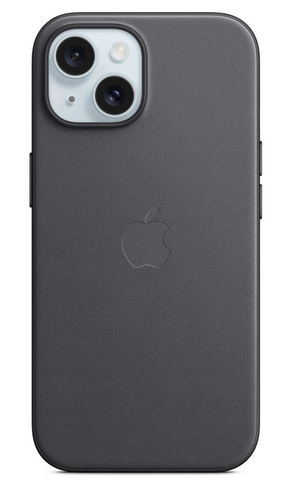 Apple z tkaniny FineWoven s MagSafe na iPhone 15, černé MT393ZM/A