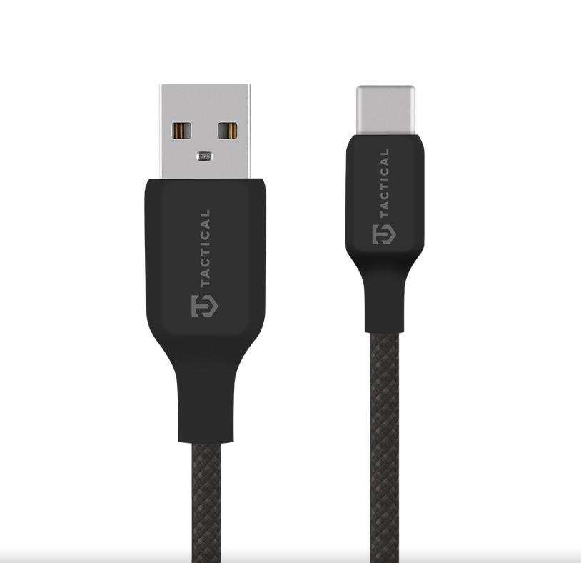 Tactical Stitch Thread kabel USB-A/USB-C (15W) 1m černý