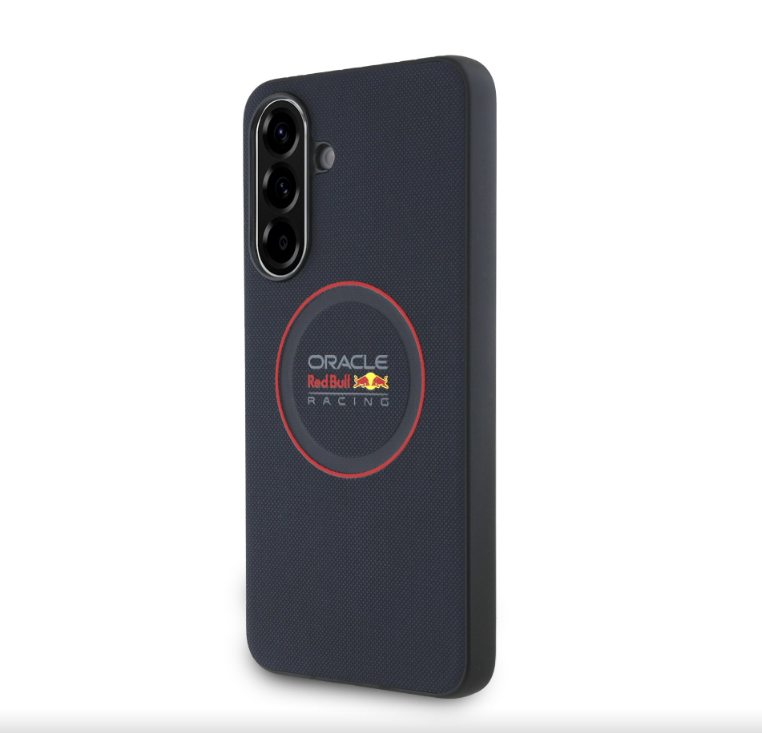 Oracle Red Bull Racing PU Leather Red Ring kryt Samsung Galaxy A36 modrý