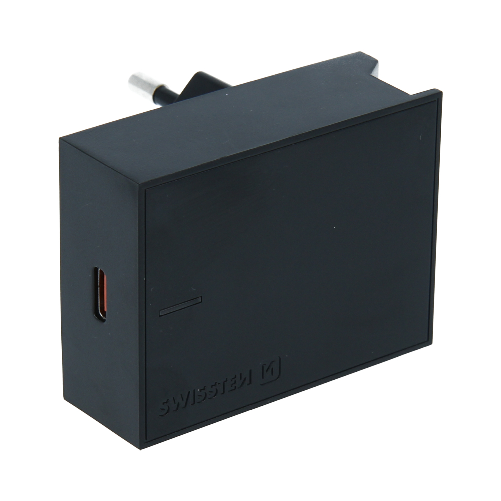 Síťový adaptér Swissten Power Delivery 3.0 18 W – černý