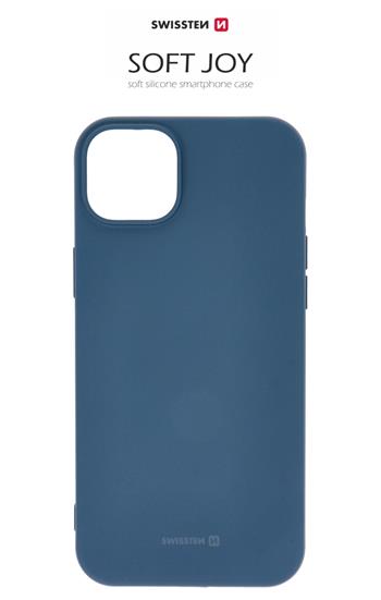 Pouzdro Swissten Soft Joy Pro pro Apple iPhone 15 Plus – modré