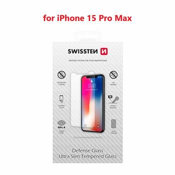 Ochranné temperované sklo Swissten Pro pro Apple iPhone 15 Pro Max – 2,5D