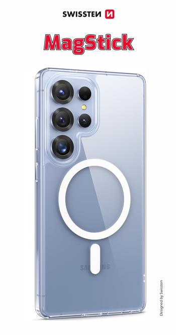 Levně Pouzdro Swissten Clear Jelly MagStick Pro pro Samsung Galaxy S25 Ultra 5G – transparentní