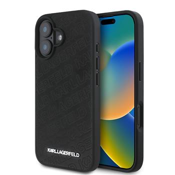 Karl Lagerfeld PU Quilted Pattern kryt pro iPhone 16 černý