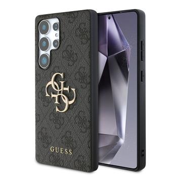Levně Guess PU 4G Metal Logo Zadní Kryt pro Samsung Galaxy S25 Ultra Grey