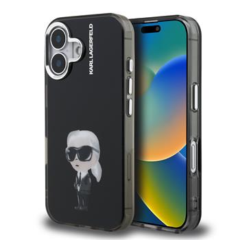 Karl Lagerfeld IML Aquarelle Karl kryt iPhone 16 černý