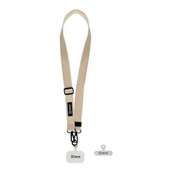 Levně OBAL:ME NeckTag Ribbon Popruh na Telefon Ivory