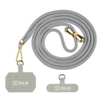 Levně OBAL:ME NeckTag Allure Popruh na Telefon Light grey