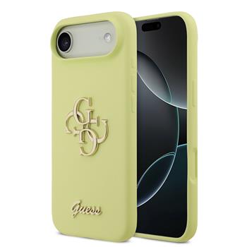 Levně Guess Liquid Silicone 4G Metal Logo Zadní Kryt pro iPhone Air Yellow