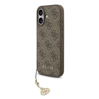 Guess 4G Charm kryt iPhone 17 hnědý