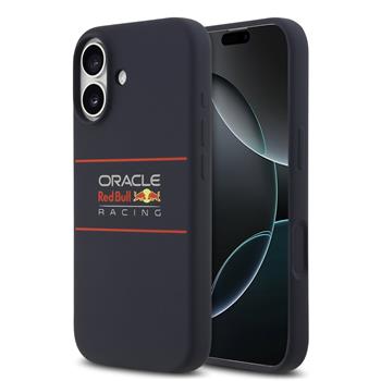 Oracle Red Bull Racing Silicone Horizontal Logo MagSafe kryt iPhone 17 modrý