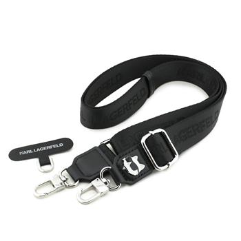 Karl Lagerfeld Universal Crossbody popruh Choupette Patch černý