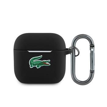 Levně Lacoste Liquid Silicone Croc Logo Pouzdro pro AirPods 4 Black