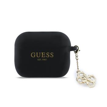 Levně Guess 4G Charm Silikonové Pouzdro pro AirPods Pro 3 Black