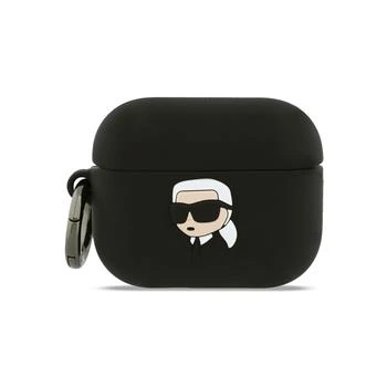 Karl Lagerfeld 3D Logo NFT Karl Head Silikonové Pouzdro pro AirPods Pro 3 Black