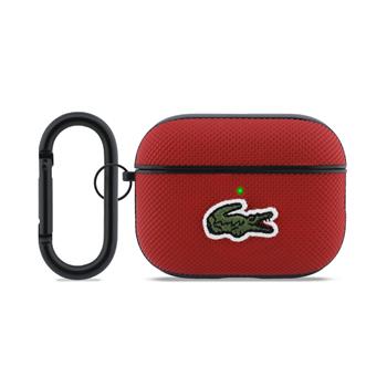 Levně Lacoste Petit Pique Croc Logo Patch Pouzdro pro AirPods Pro 3 Red