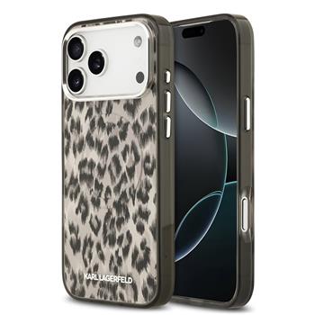 Levně Karl Lagerfeld IML Leopard MagSafe Zadní Kryt pro iPhone 17 Pro Max Brown