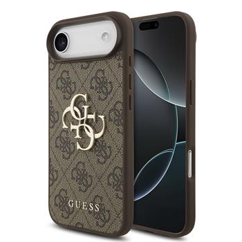 Guess PU 4G Metal Logo kryt iPhone Air hnědý